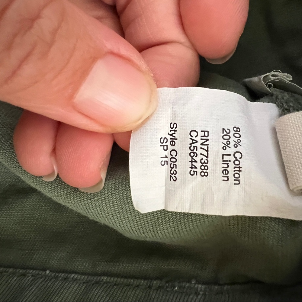 Madewell Green Cargo Shorts Relaxed Fit - Picture 4 of 4